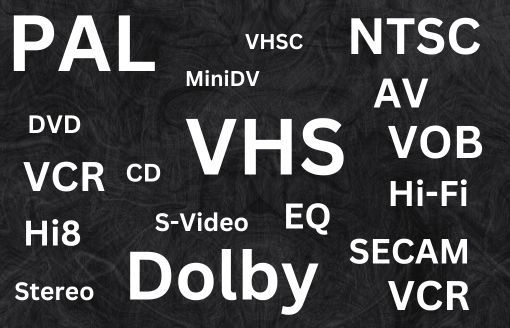 ntsc pal hi8 vhsc minidv vhs